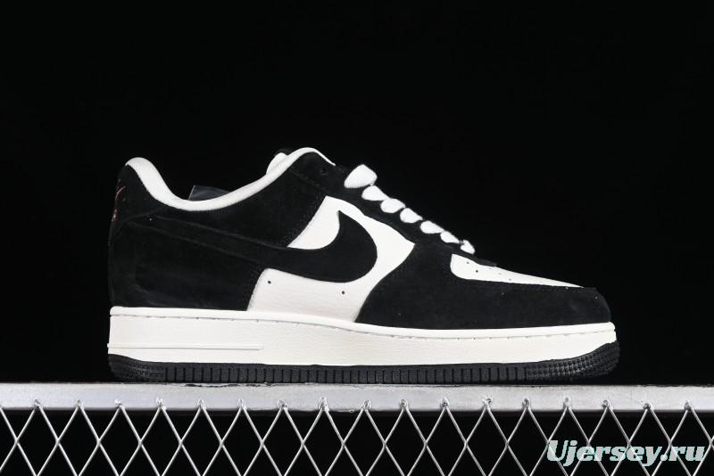 Nike Air Force 1 '07 Low LV Collaboration - Beige Black Pigskin Casual Sneakers - HD1968-010