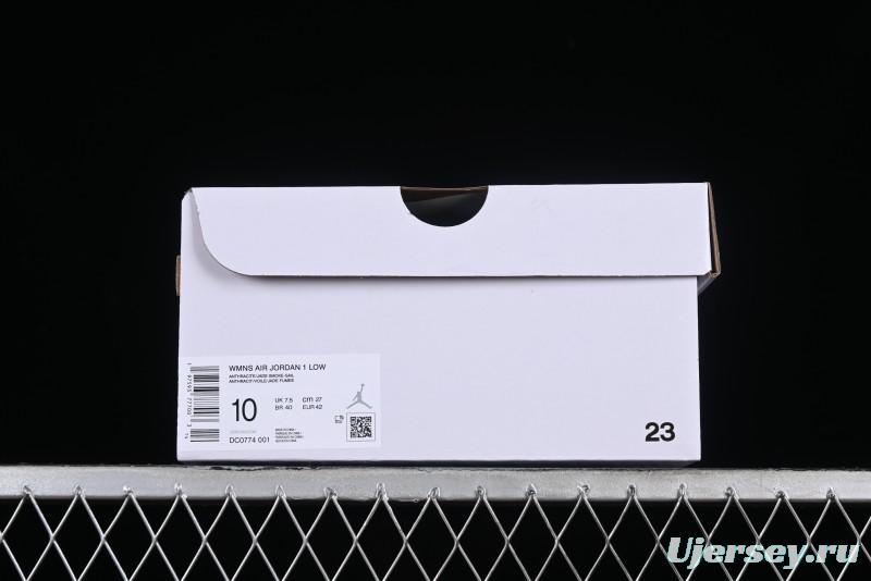 Nike Air Jordan 1 Low AJ1 Black Green Casual Sneakers - DC0774-001