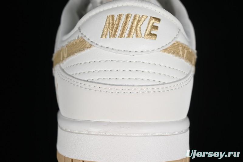 Nike SB Dunk Low MLB Collaboration - Yellow Denim Anniversary Custom Low-Top Casual Skate Shoes - DQ1098-346
