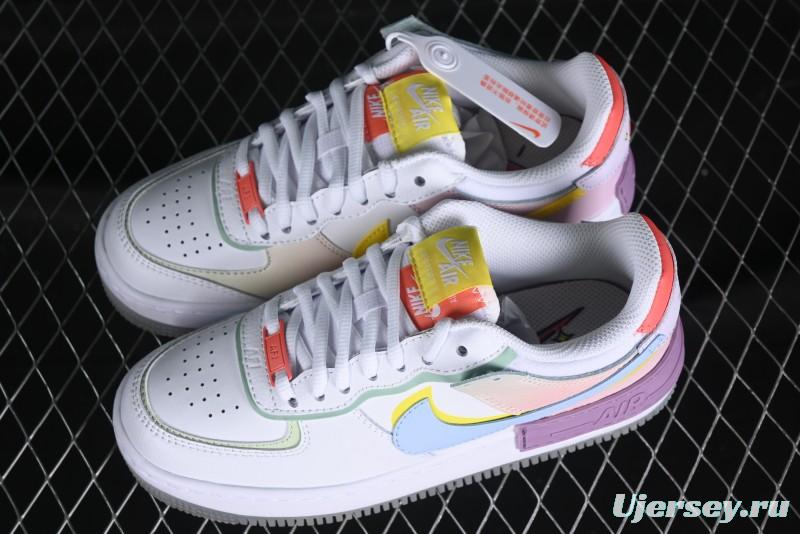 Nike Air Force 1 Shadow Lightweight Elevated Low-Top Versatile Sneakers - CW2630-141