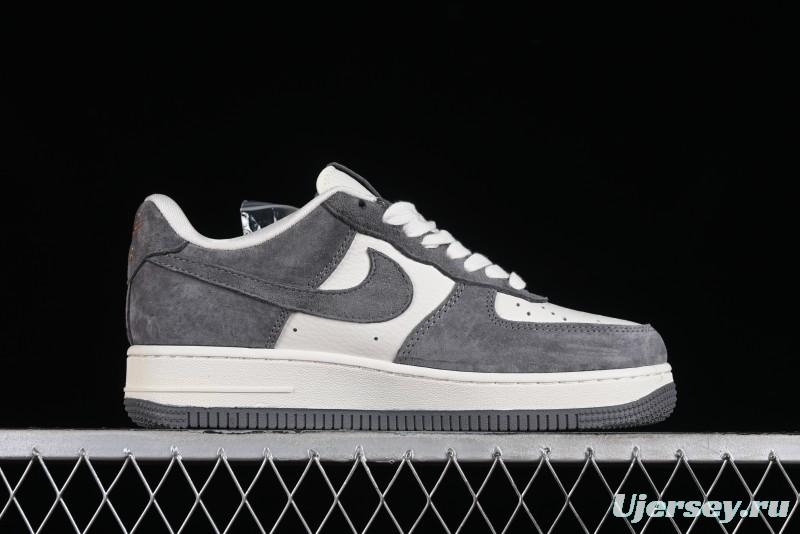 Nike Air Force 1 '07 Low LV Collaboration - Beige Grey Pigskin Casual Sneakers - HD1968-011