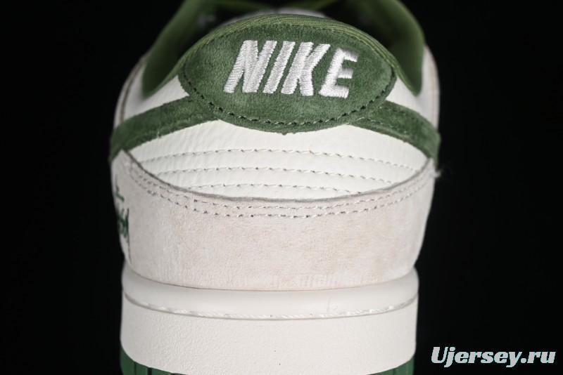 Stussy x Nike SB Dunk Low Retro Premium Casual Sneakers - DQ1098-340