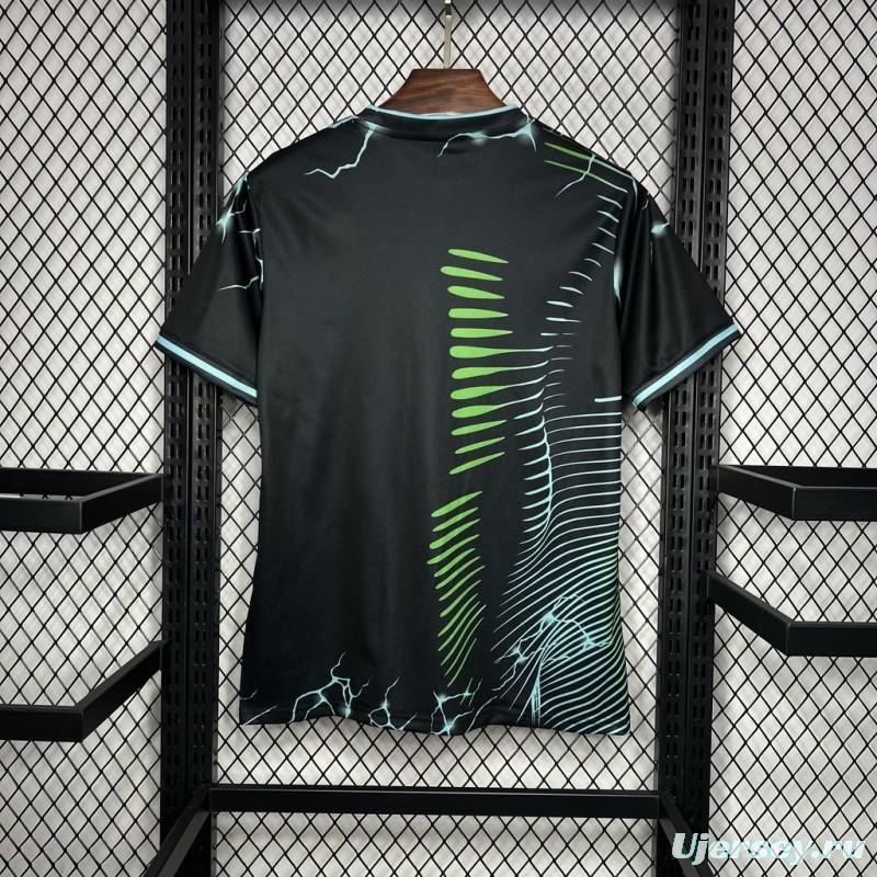 2024/25 Real Madrid Special Edition Black And Green Jersey