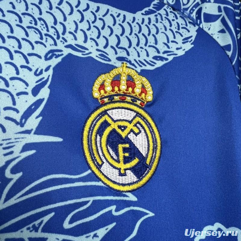 2024/25 Real Madrid Blue Dragon Special Edition Jersey