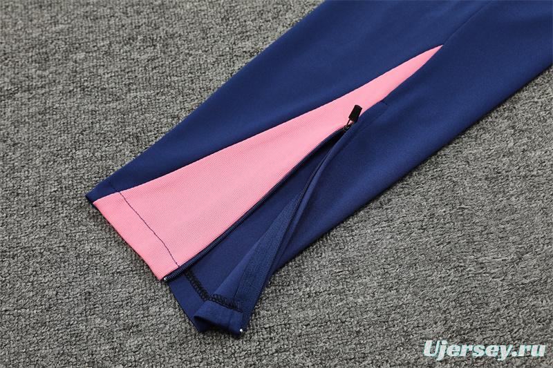 24/25 PSG Pink Half Zipper Jacket+Long Pants