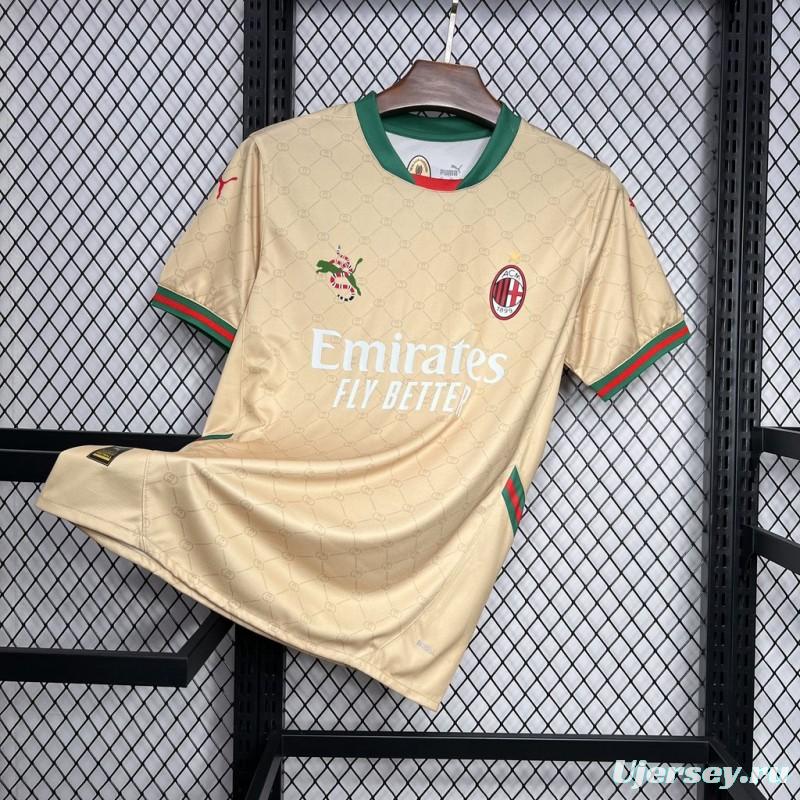 24/25 AC Milan x Gucci Golden 125th Anniversary Jersey