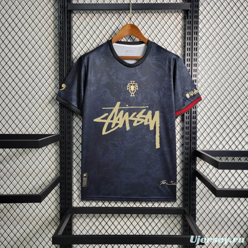 2024 Portugal x Stussy Black Special Jersey