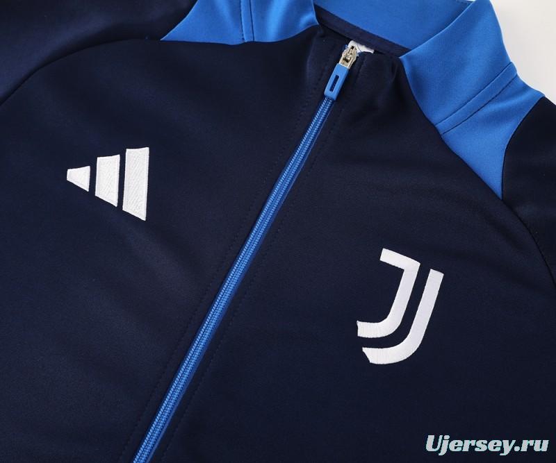 24/25 Juventus Blue Full Zipper Jacket +Long Pants