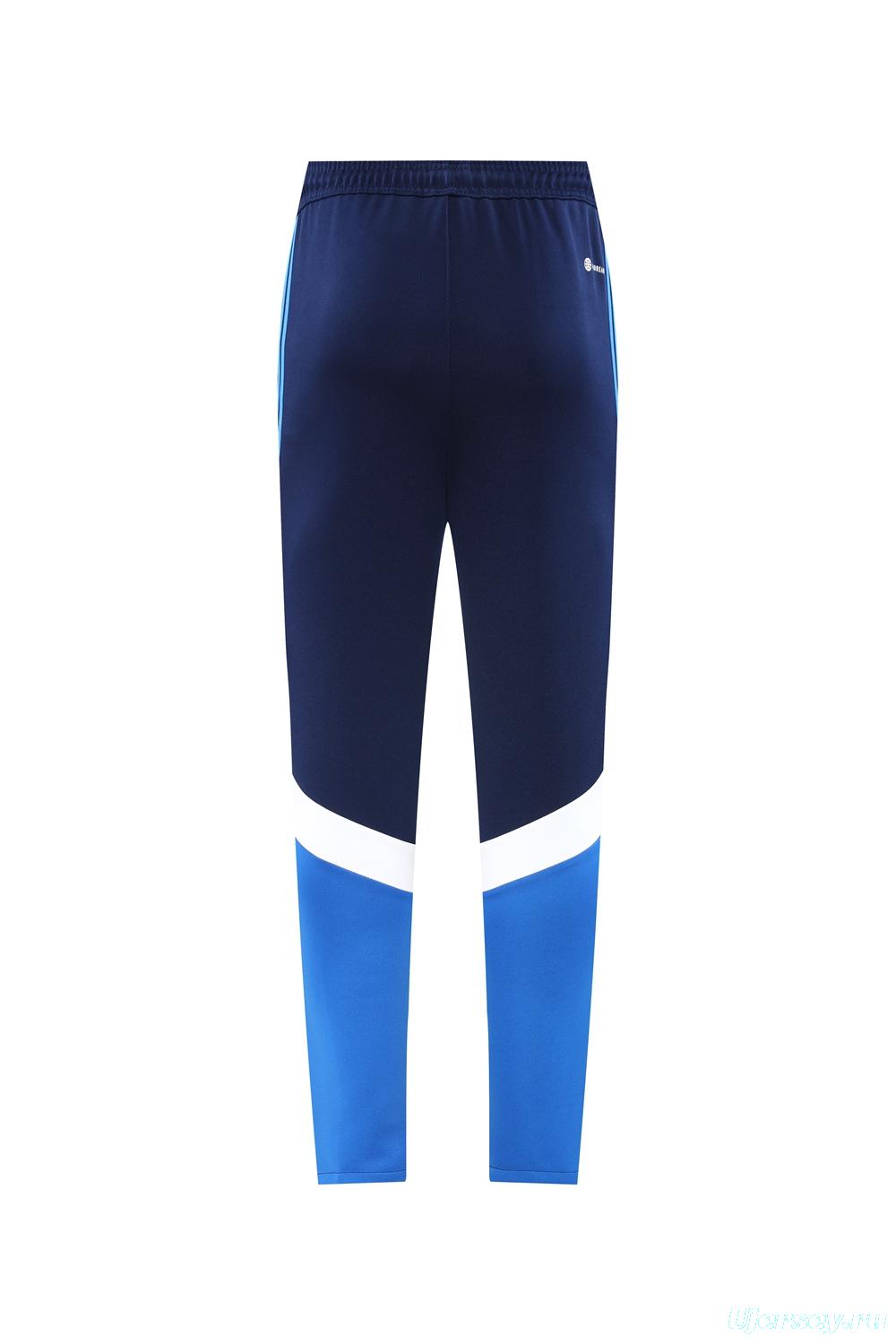 24/25 Manchester United Navy/Blue Full Zipper Jacket +Long Pants