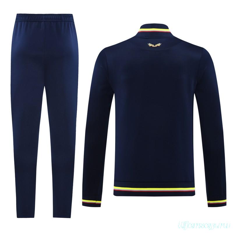 2024 Colombia Navy Full Zipper Jacket +Long Pants