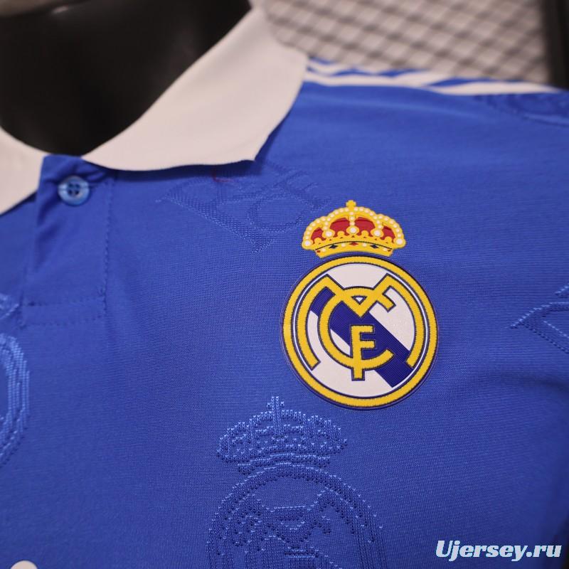 Player Version 24/25 Real Madrid Blue Pre-Match Jersey