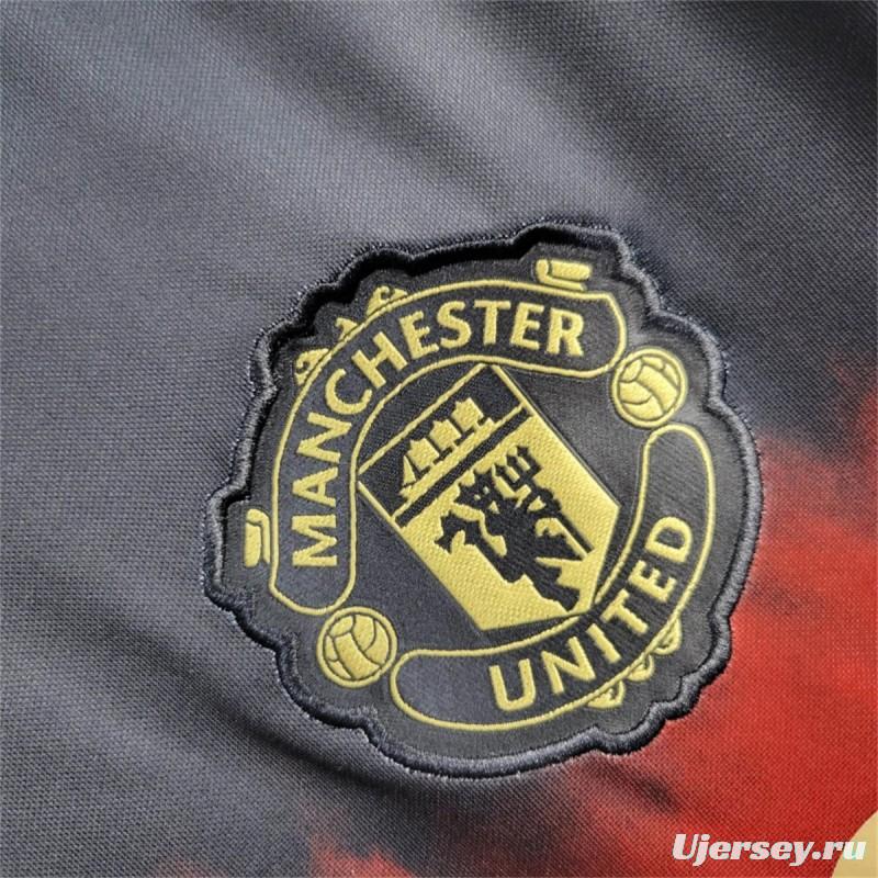 25/26 Manchester United New Year Training Black/Red Jersey