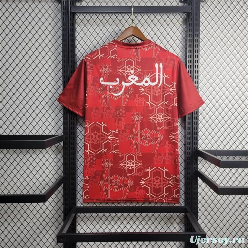 2024 Morocco Training Red Jersey