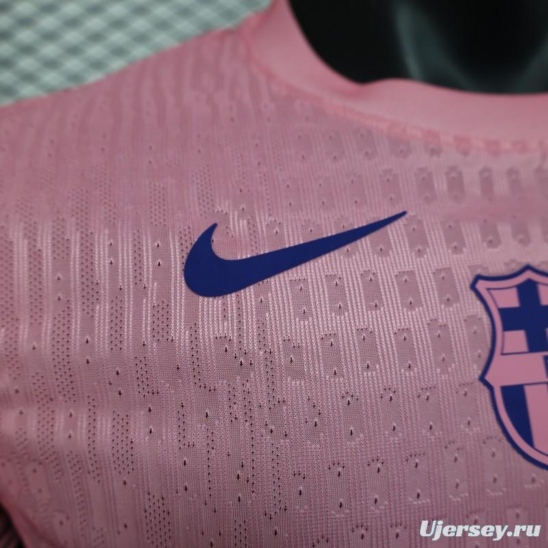 Player Version 25/26 FC Barcelona 125Th Anniversary Special Pink with Spotify Sponsor Jersey