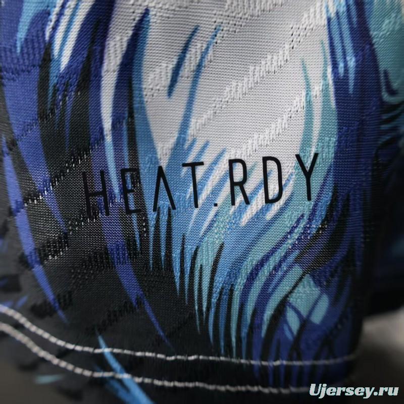 Player Version 25/26 Real Madrid Light Blue with Viking Warrior Pattern Jersey
