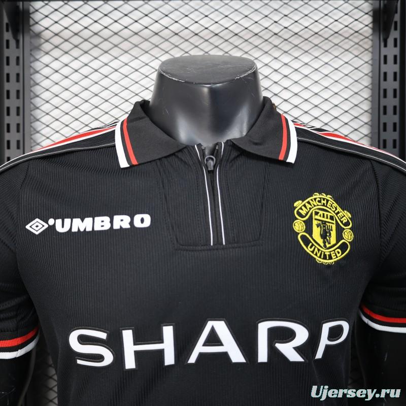 Player Version 98/99 Manchester United Third Black Jersey