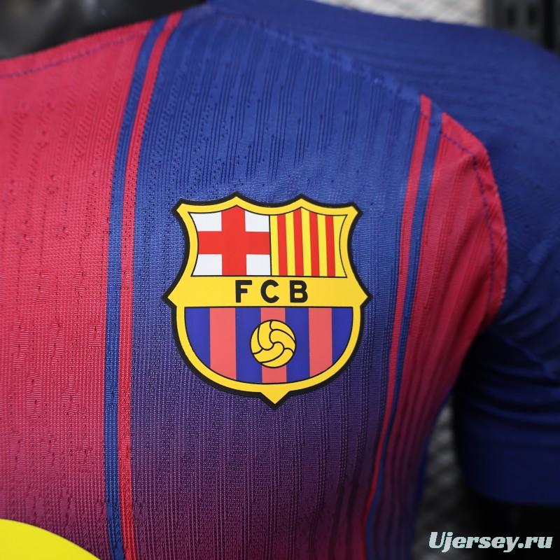 Player Version 25/26 Barcelona Home Jersey