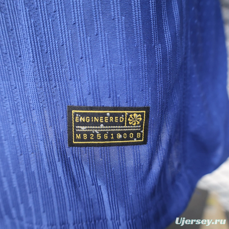 24/25 Player Version PSG Forth Blue Long Sleeve Jersey