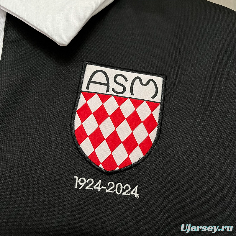 25/26 AS Monaco 100th Anniversary Black Jersey