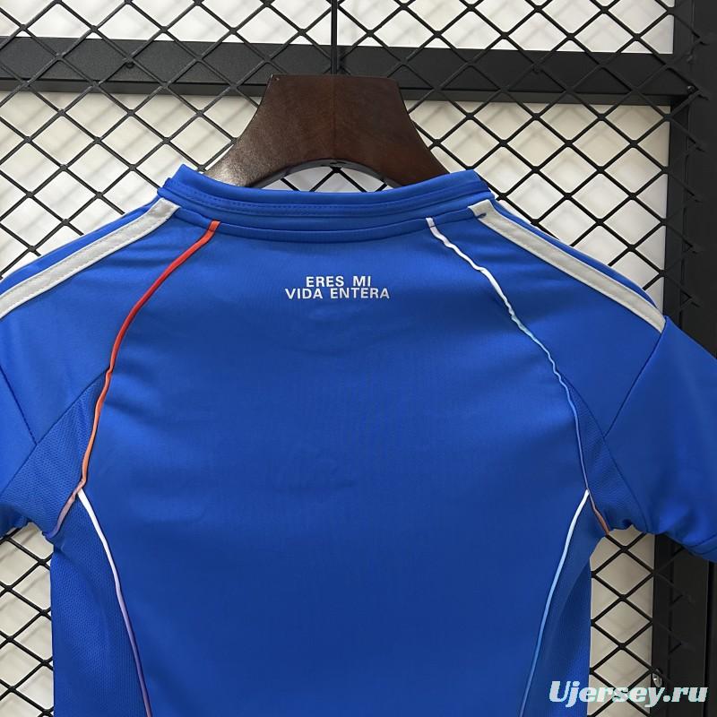 25/26 Kids Universidad De Chile Home Size 16-28 Jersey