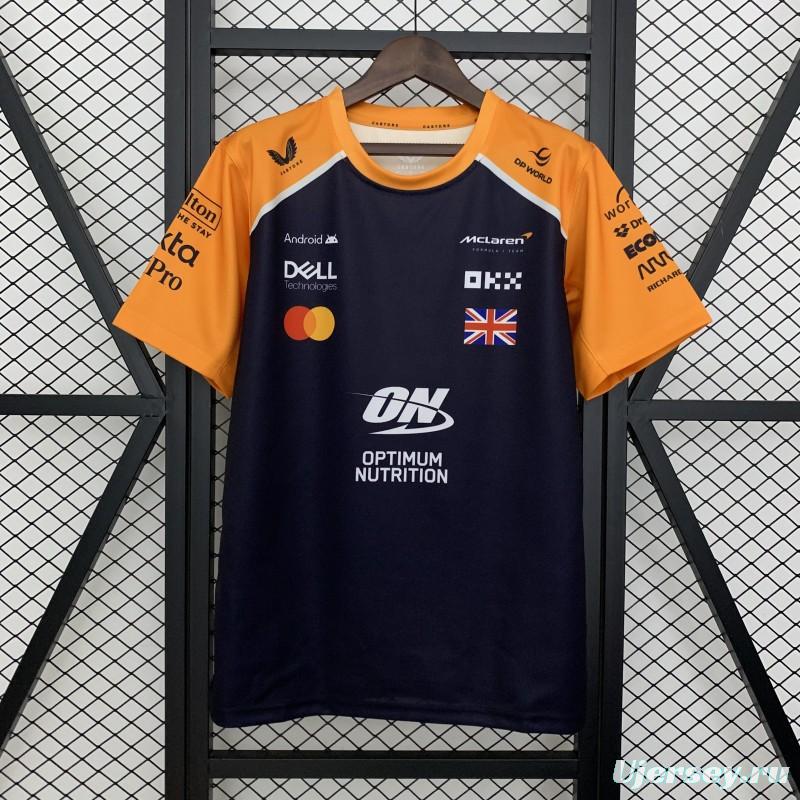 2025 F1 Formula Orange/Navy Mclaren Norris Jersey