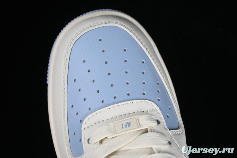 Nike Air Force 1 '07 Low LV Collaboration - Off White Ice Blue Casual Sneakers BB9599-203