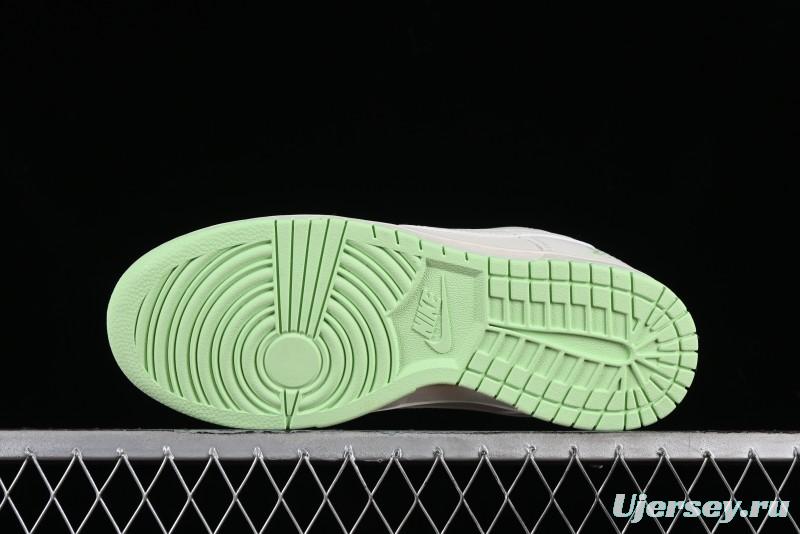 Nike SB Dunk Low LV Collaboration - Double Swoosh Fluorescent Green Anniversary High-End Custom Low-Top Casual Skate Shoes - XX2025-321