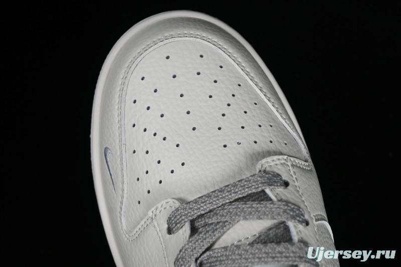 Nike SB Dunk Low Collaboration Three Swooshes Beige Black Low-Top Casual Skateboarding Shoes - NK5639-325