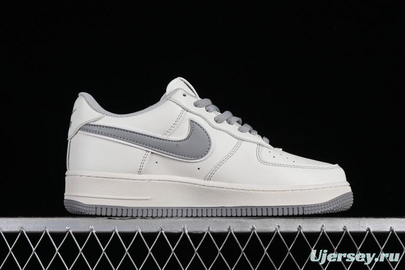 Balenciaga x Nike Air Force 1 '07 Low Triple Swoosh Beige Grey Casual Shoes - FR0538-091