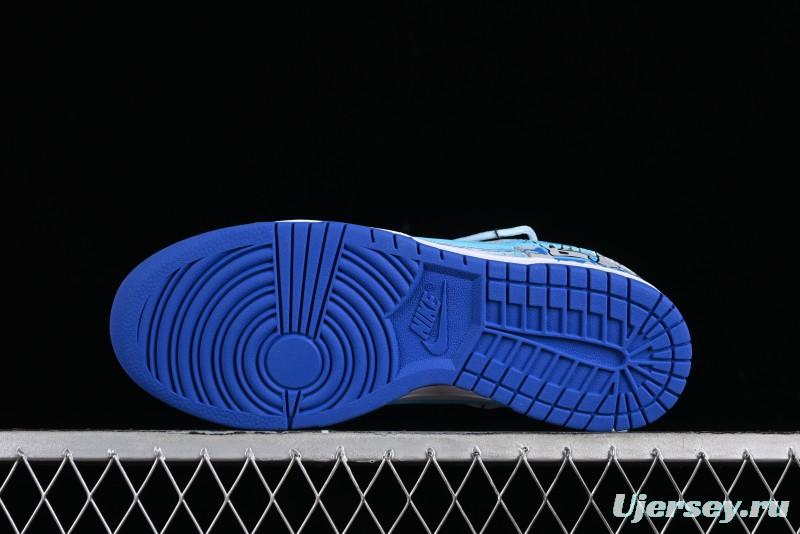 Nike Dunk Low Graffiti Deconstructed Style Casual Diary Gradient Splatter Letter SB Strap Low-Top Skate Shoes - DV0831-104