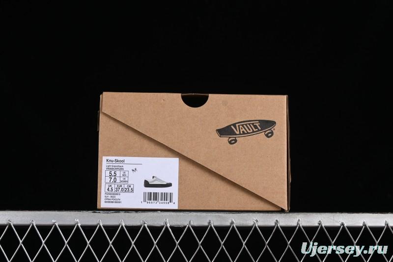 Vans Old Skool Reissue 136 Retro Casual Vulcanized Sneakers in Gray Blue White - VN000CRPGRN