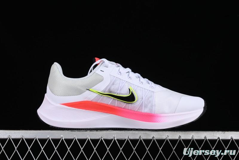 Nike Zoom Winflo 8 Breathable Mesh Running Shoes with Forefoot and Heel Zoom Air Cushion - CW3419-100