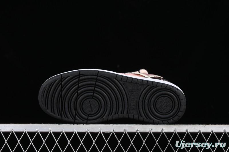 Nike Court Borough Low 2 Berry Worry Playful Cute Trendy Retro Low-Top Casual Sneakers - BQ5448-110