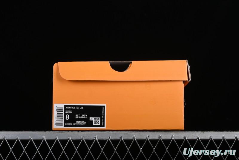 Nike Air Force 1 '07 Low LV Collaboration - Grey Double Swoosh Casual Sneakers - HD1968-030