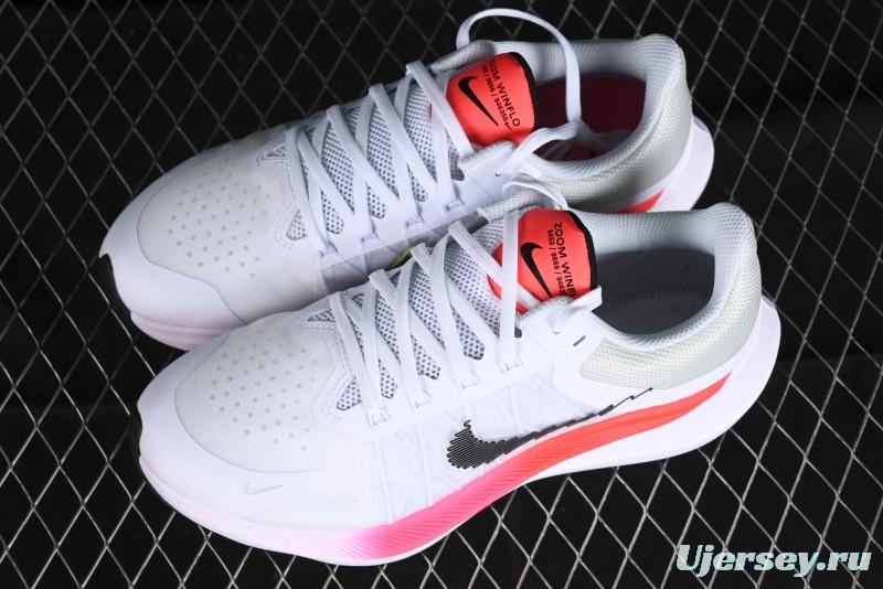 Nike Zoom Winflo 8 Breathable Mesh Running Shoes with Forefoot and Heel Zoom Air Cushion - CW3419-100