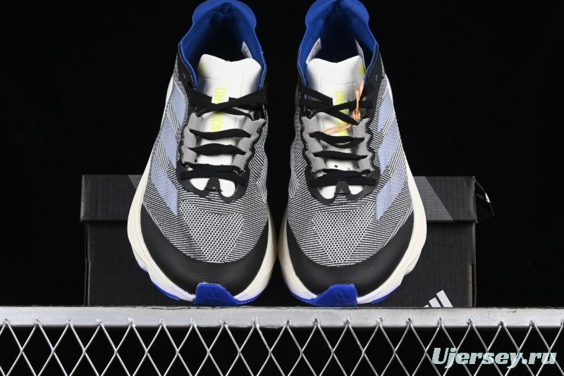 Adidas Adizero Boston 12 M Running Shoes Lightweight Breathable Low-Top with ENERGYROD Carbon Plate - IE8494