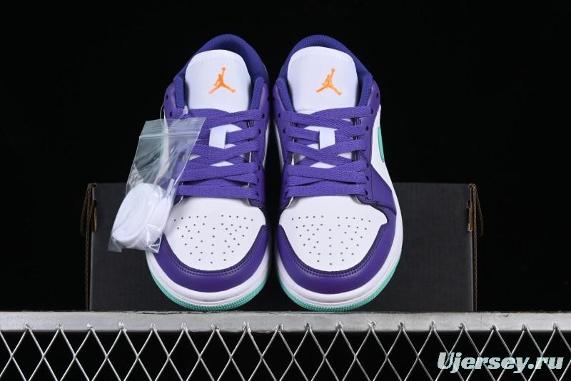 Nike Air Jordan 1 Low AJ1 Charlotte Hornets Lifestyle Casual Sneakers - HJ9013-550