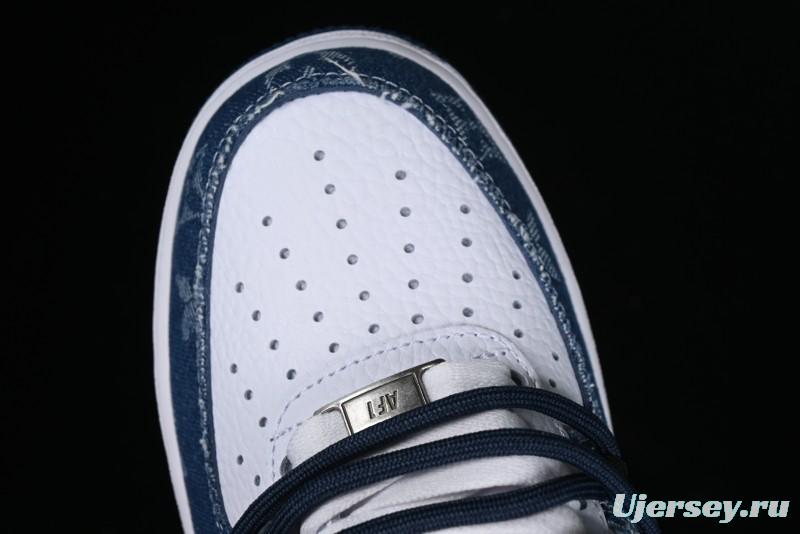 Nike Air Force 1 Low Custom Strap Casual Sneakers with Full-Length Air Cushion - ZH0316-021