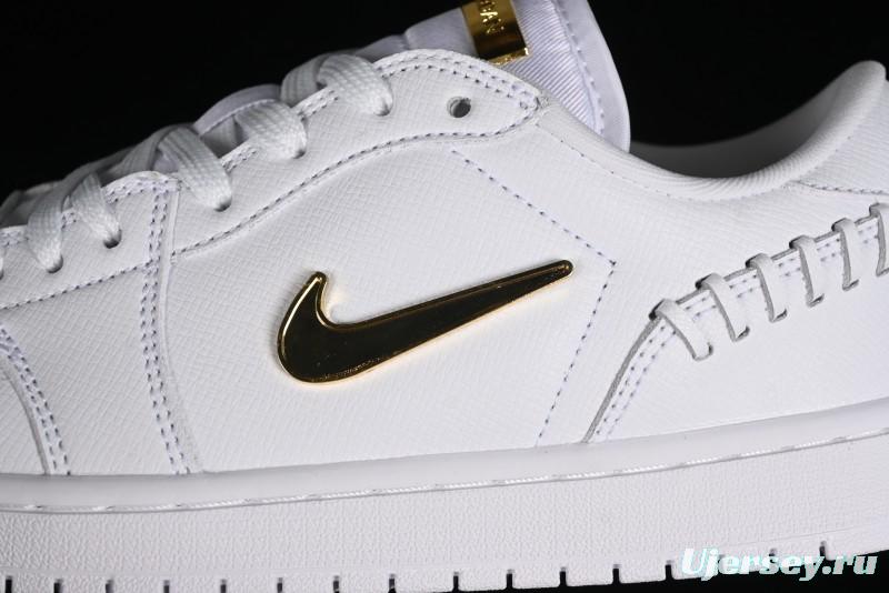 Nike Air Jordan 1 Low Method of Make Casual Sneakers in White Gold - FN5032-100