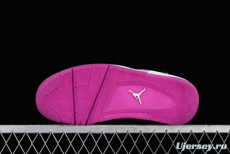 Nike Air Jordan 4 Retro Sneakers with Hyper Violet Accents - FQ1314-151