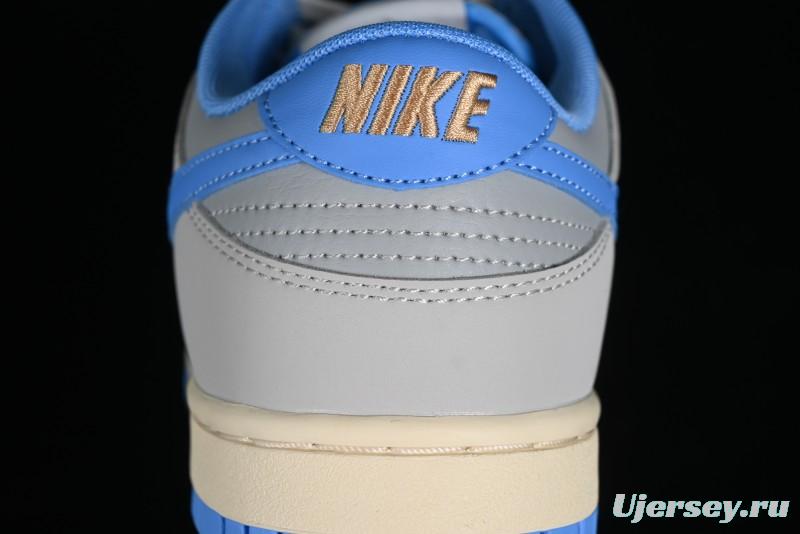 Nike Dunk Low SB "Athletic Department" Grey Blue Leather Skateboarding Shoes - FN7488-133