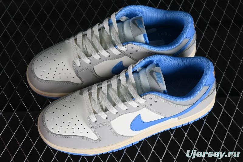 Nike Dunk Low SB "Athletic Department" Grey Blue Leather Skateboarding Shoes - FN7488-133