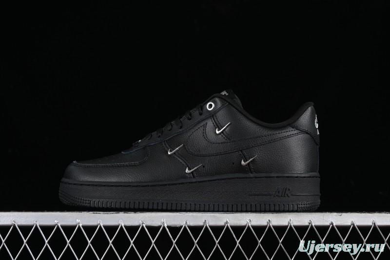 Nike Air Force 1 '07 Low Silver Swoosh Casual Sneakers - HQ1180-001