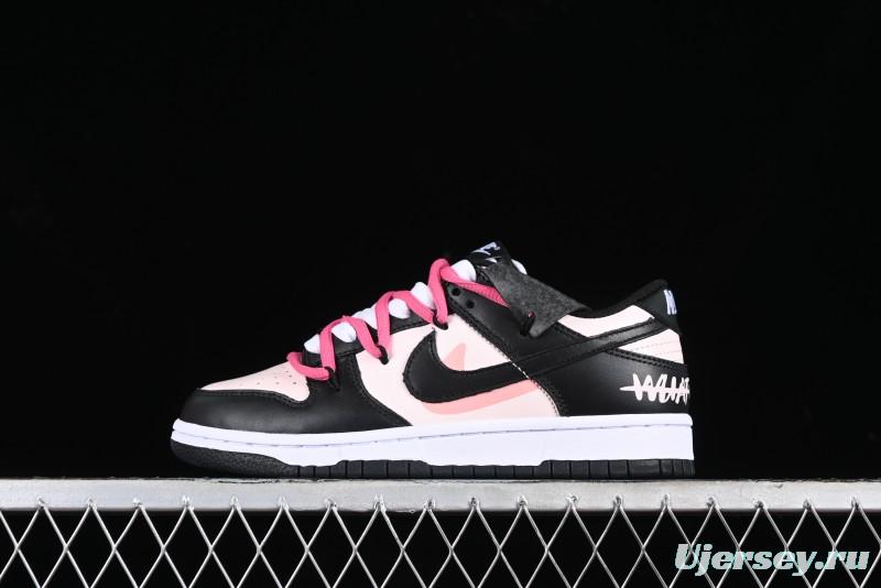 Nike Dunk Low SB Raspberry Mousse Pink Strap Casual Skate Shoes - CW1590-100