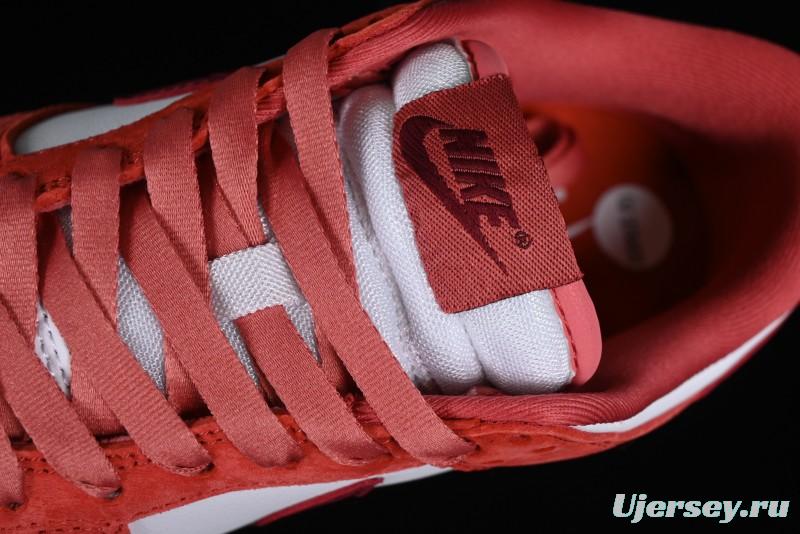 Nike SB Dunk Low Retro Valentine's Day 2024 White Rose Red Skateboarding Shoes - FQ7056-100