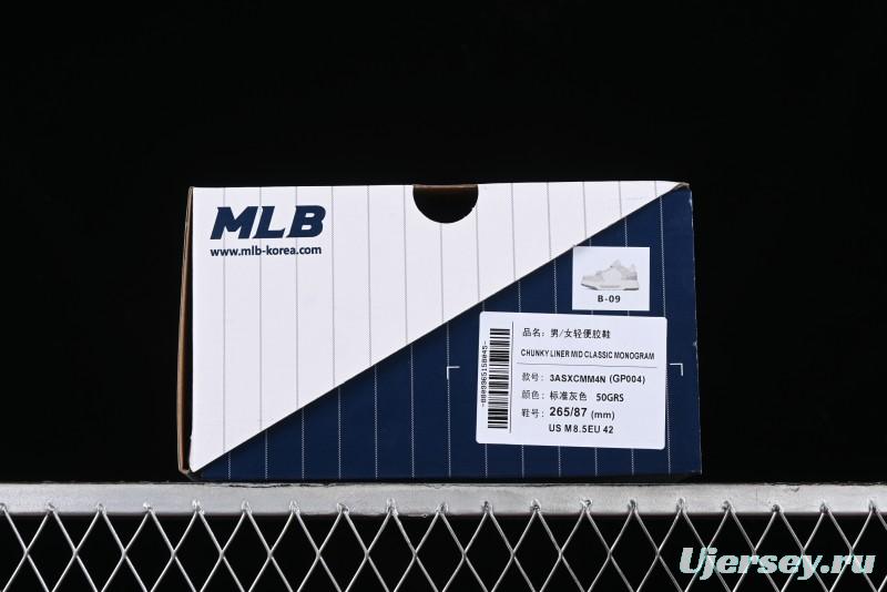 MLB Chunky Liner New York Yankees Sneakers with Lightweight Thick Sole and Hook Loop Closure - 3ASXCMM4N50GRS