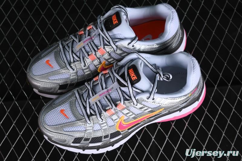 Nike P-6000 Retro Casual Sport Dad Shoes with Layered Design - BV1021-100