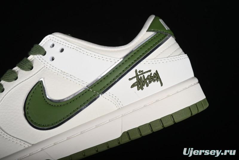 Stussy x Nike SB Dunk Low Anniversary Premium Customized Sneakers - DQ1098-381
