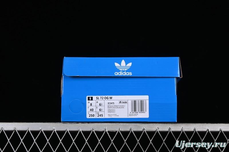 Adidas Originals SL 72 Retro Running Shoes with Ecotex Tongue and EVA Midsole - IE3475