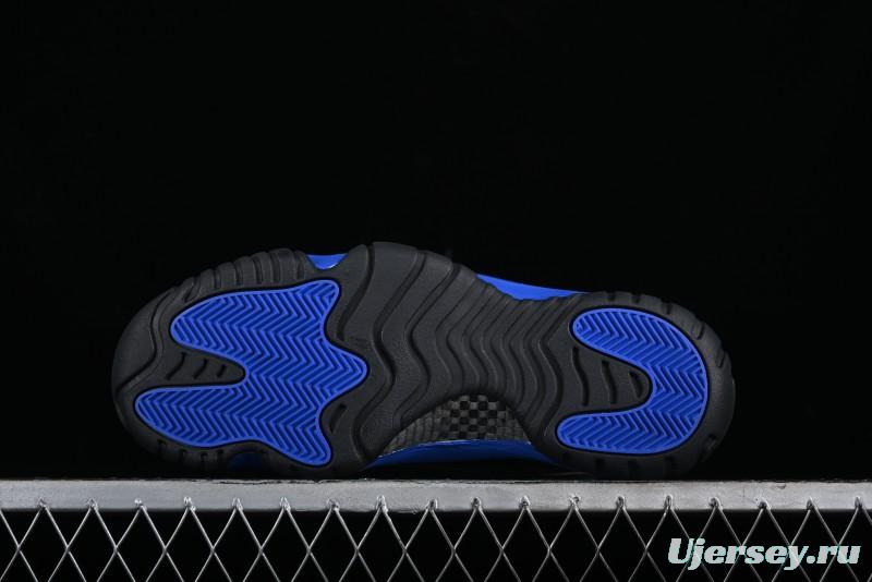 Nike Air Jordan 11 Retro High Top Basketball Shoes in Black and Blue - CT8012-400